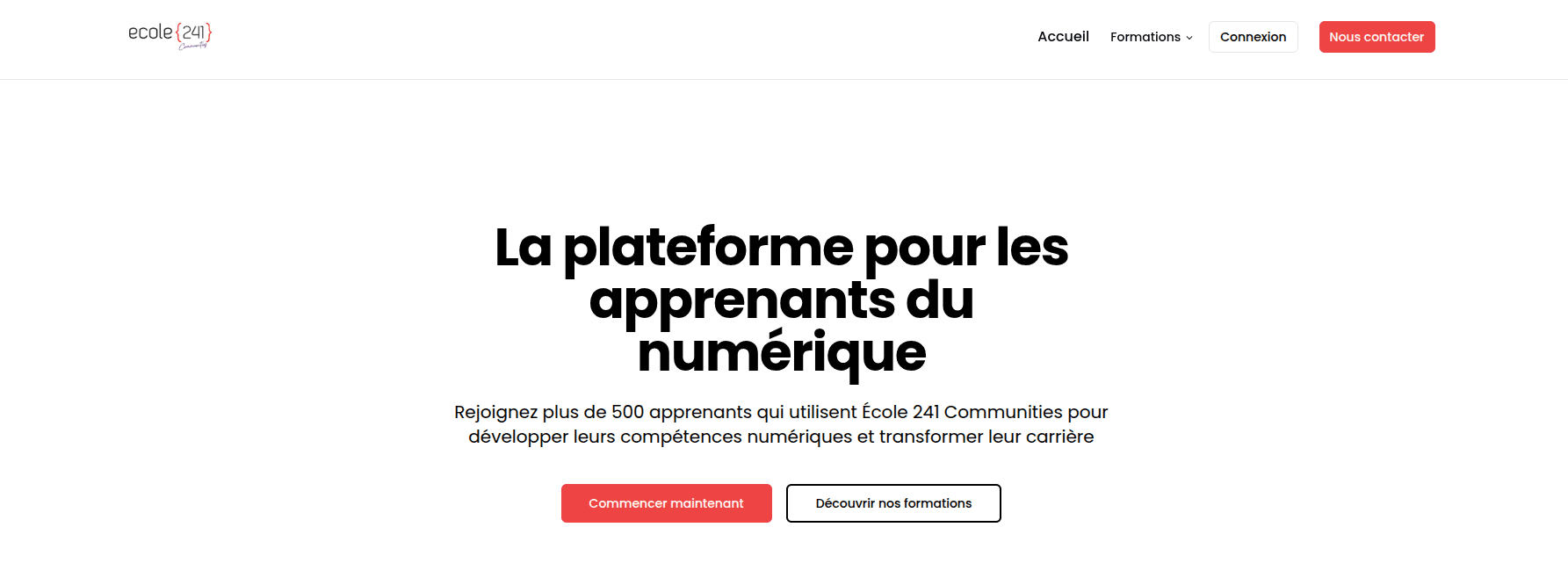 Image du projet Site de Ecole241 Communities