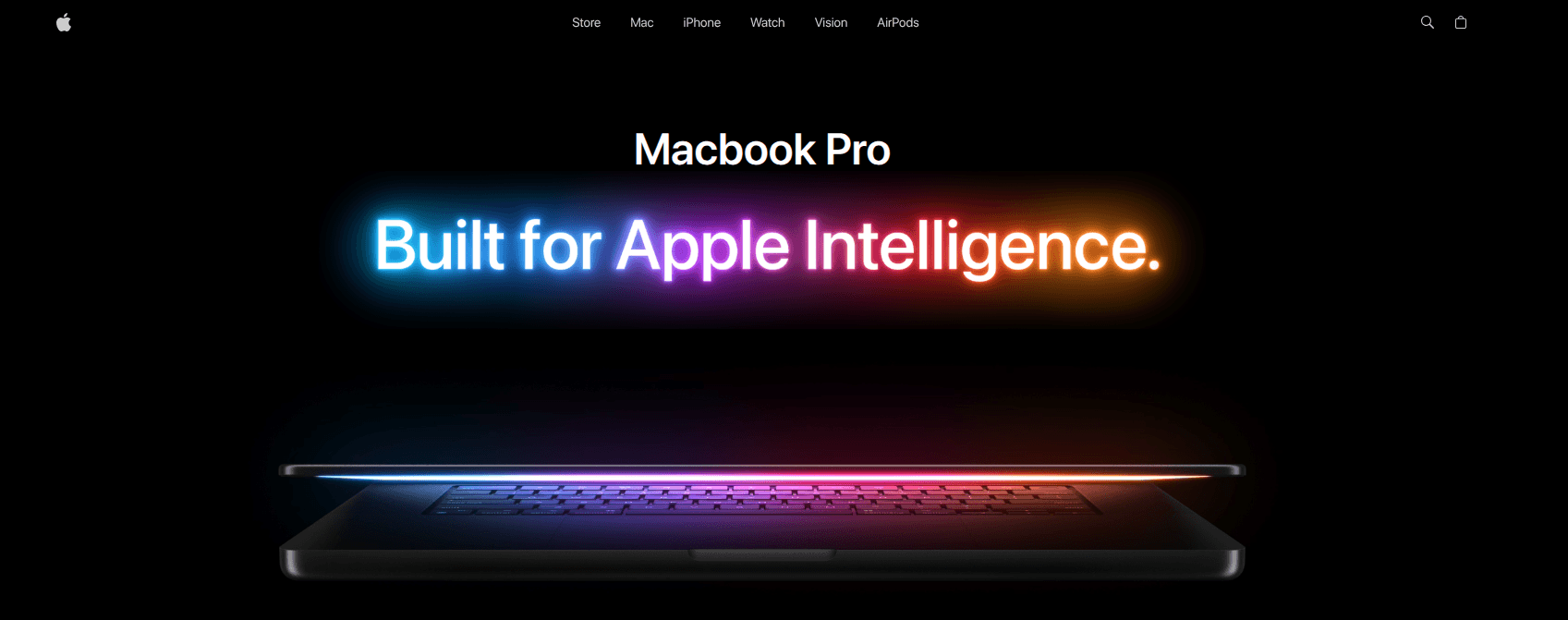 Image du projet Macbook Landing Page